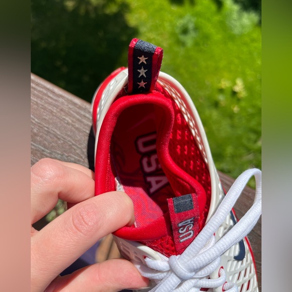 2008 Nike Rejuvenat8 USA Olympic Medal Stand Red & White Sneakers - Picture 8 of 16